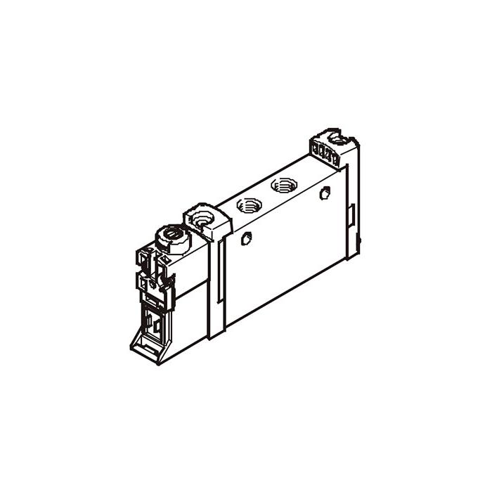 管式阀G1/4、两位五通阀，双电控，内先导、阀宽18 mm、FV-L18-B52-T-G14、574430